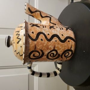 Fantastic Ardith Plimack Signed Ceramic Artisan Teapot w/ Original Label 7"